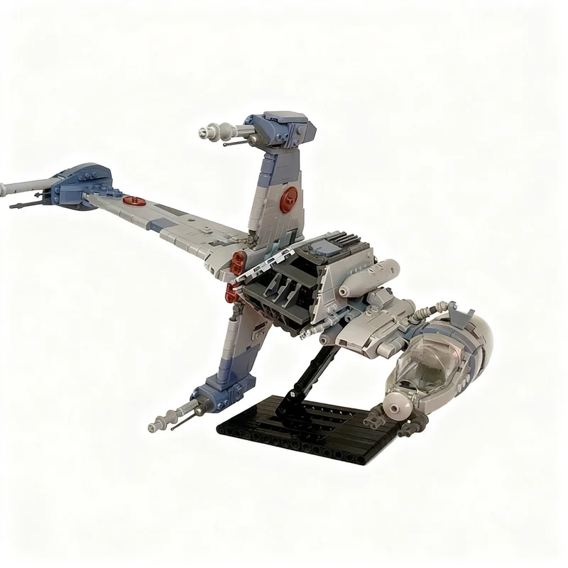 

1002PCS MOC Space Battle Wing Starfighter Stand Fighter Model DIY Creative Ideas Child Toy Assembly Puzzle Gift Birthday Custom