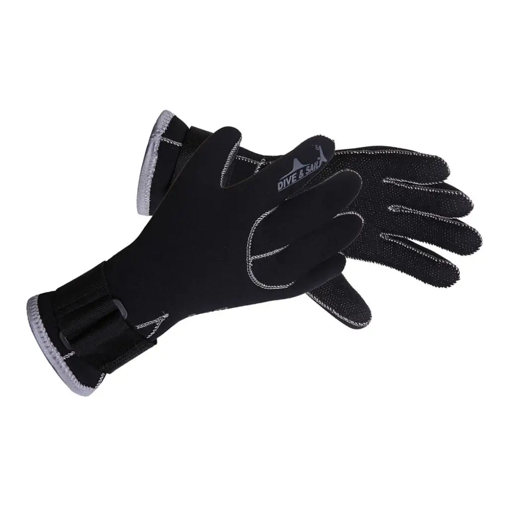 Thermal Neoprene Diving Gloves 3mm Anti Slip Scuba Accessories Winter Swimming Gloves for Kayaks and Boats