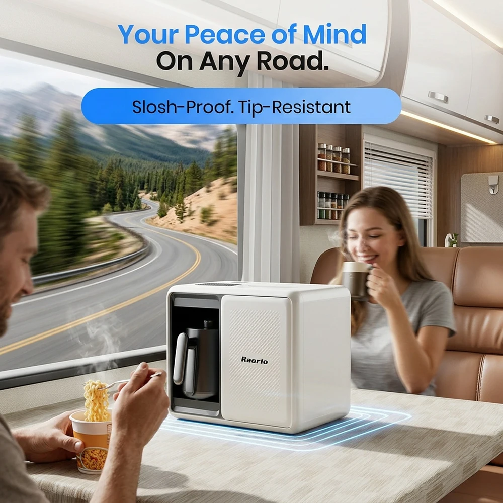 

Портативный 5-ступенчатый очиститель воды RO для кемпинга с функцией нагрева и УФ-фильтрации, не требующий очистки, для приготовления кофе