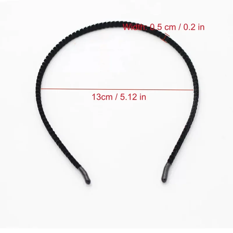 Ultra Thin Invisible Velvet Headbands For Women Girls No Pressure Black Fuzzy Hair Hoop Flexible Non-slip DIY Hair Accessories - view 6