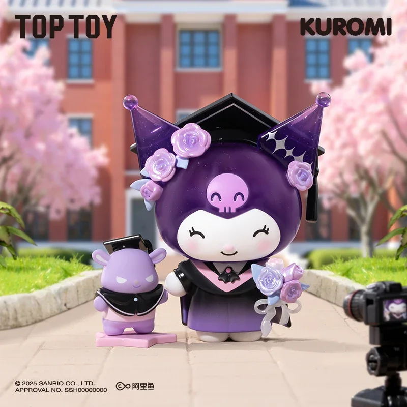 

TOPTOY KUROMI School Diary Series Blind Box Toys Doll Cute Anime Action Figure Ornaments Figurines Dolls Desktop Home Decor