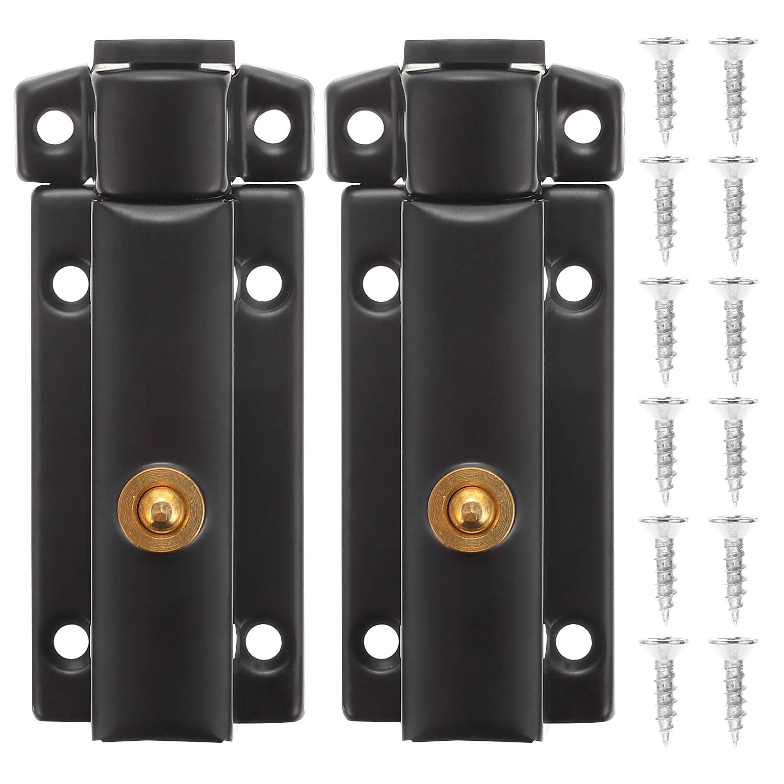 

2 Pcs Spring Barrel Bolt Door Locks Slide Latch Pin Cylinder Gate Barn Stainless Steel