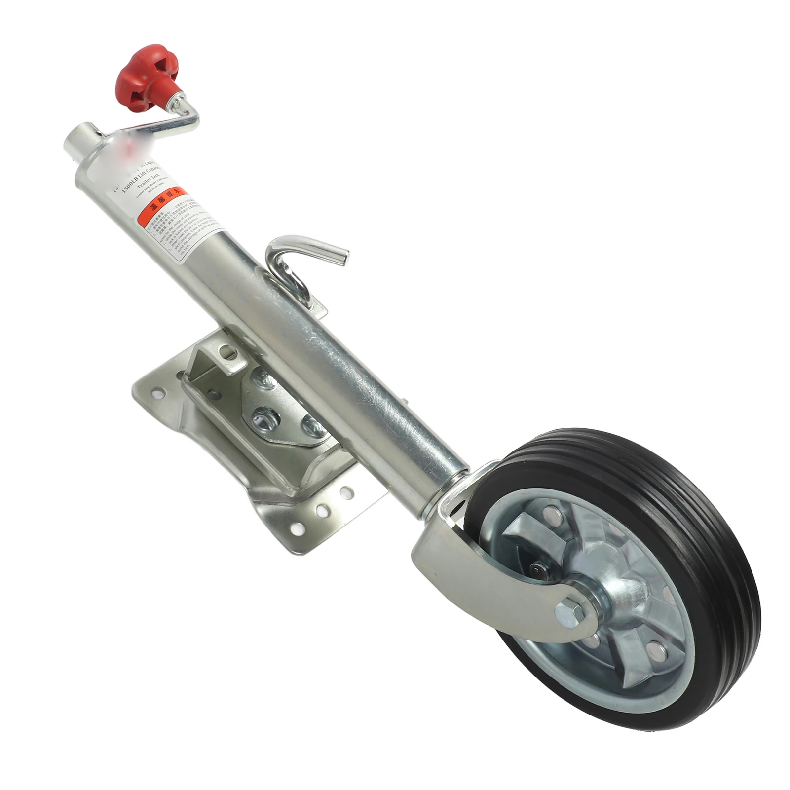 

Регулируемый домкрат для прицепа, 1500 фунтов, 8-дюймовое железное колесо с резиновой ручкой и поворотной ручкой, поворотный домкрат для прицепа - для прицепов RV