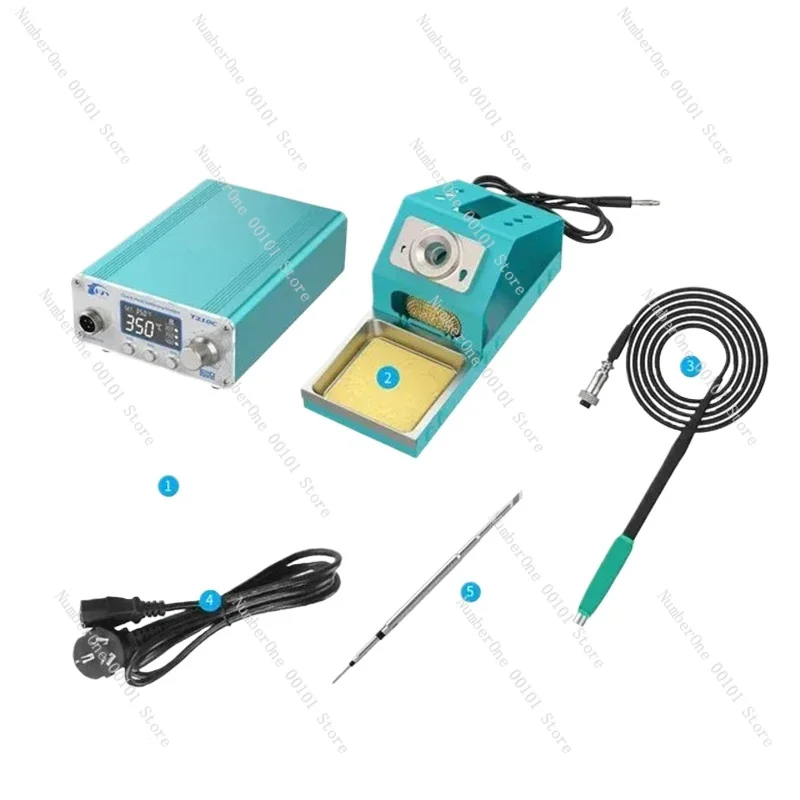 HZY-T210C Mini Portable Digital Soldering Station Adjustable 75W for Thermostat Electric Solder Iron T12 Welding Handle Tool