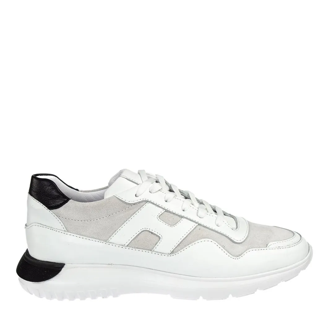 Sapatos de couro branco 064...