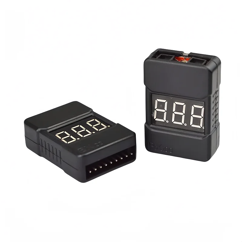 The new beep sound measuring device is suitable for high-precision low-voltage alarm of RC aircraft model lithium batteries 1-8S