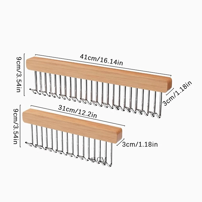 新しい木製壁掛け伸縮乾燥ラック付きステンレス鋼フック引き出し式省スペース下着タンクトップオーガナイザー