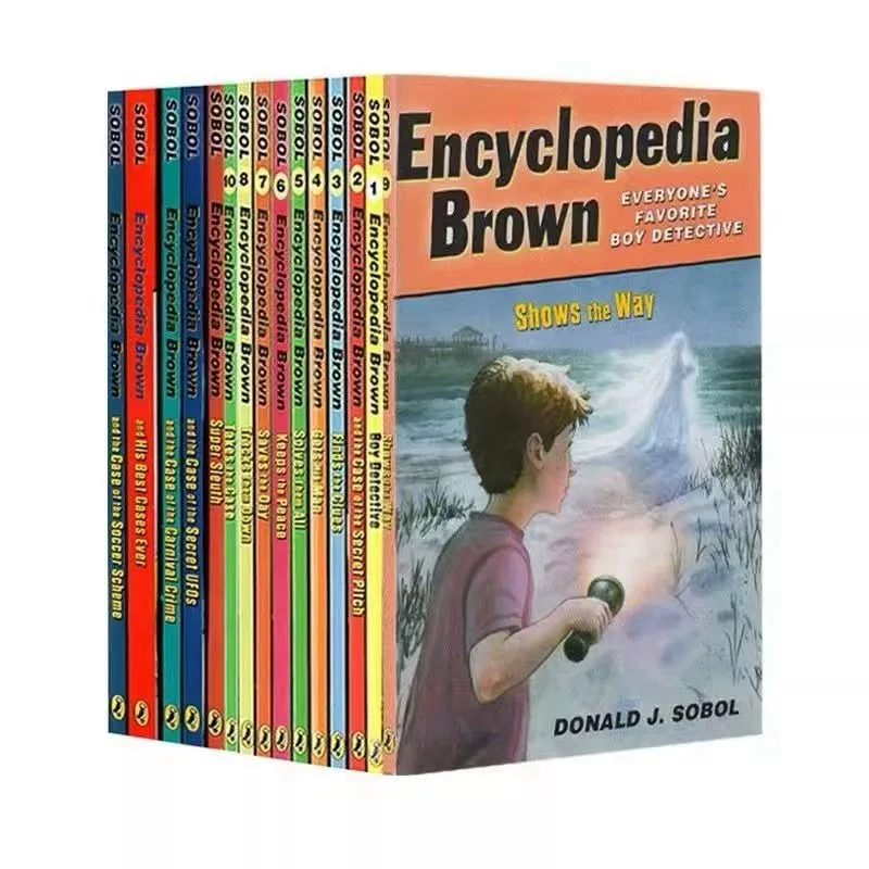 Encyclopedia Brown Kids Chapter Books 15 Volumes Children English Reading Story Books