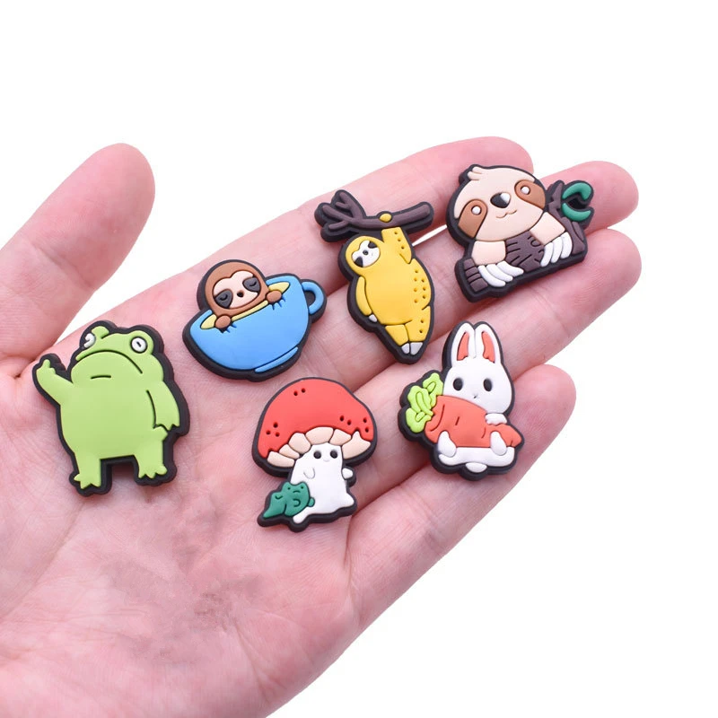 Funny Frog Shoe Charms for Crocs Accessories Men Clogs Pins Women Badge Boy Girl Jeans Kids Decorations Buckle Shoes Accessories