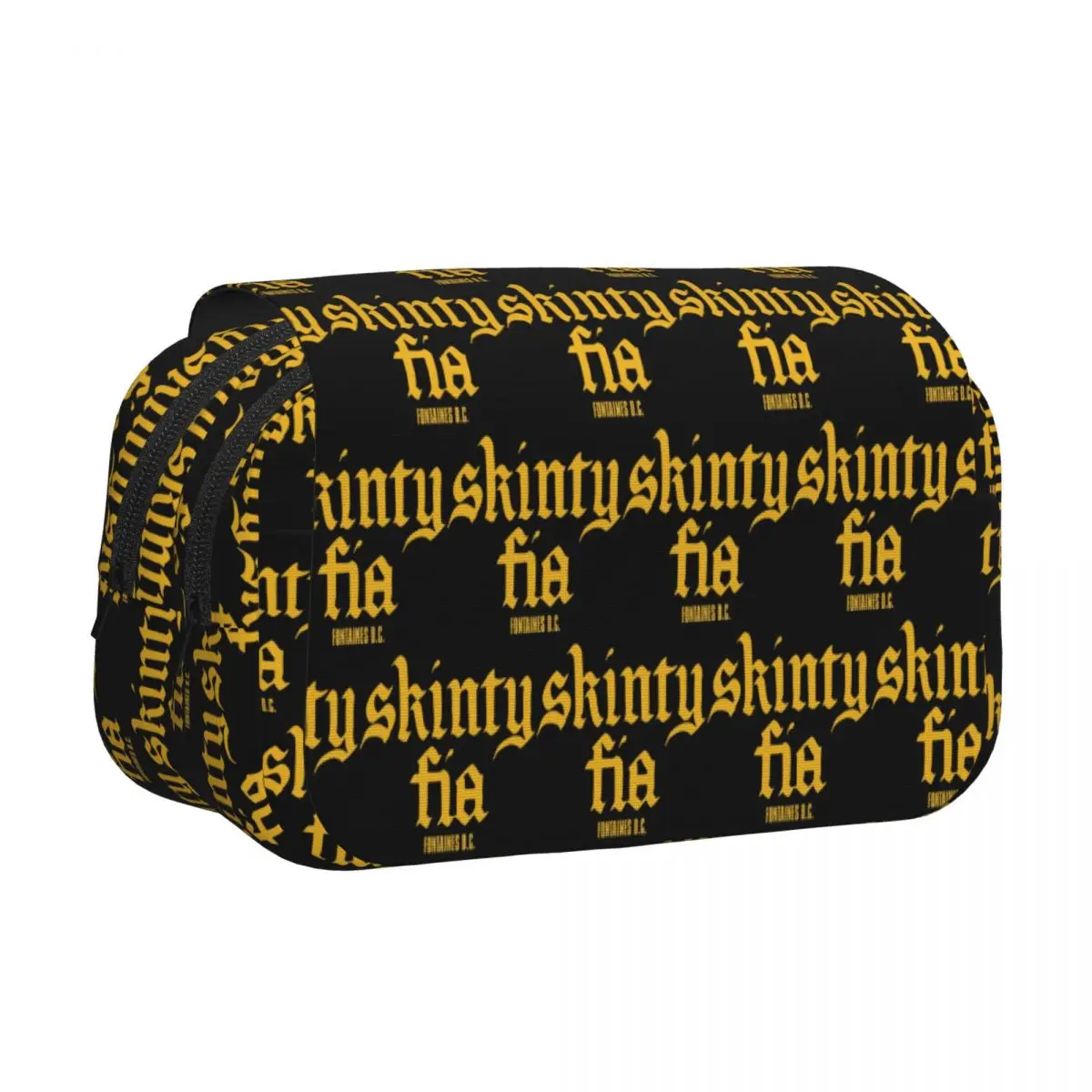 Fontaines DC Merch Skinty Fia Pencil Case Pen Holder Hard Shell Leather Big Capacity Pen Box Pencil Bag for Students Gifts