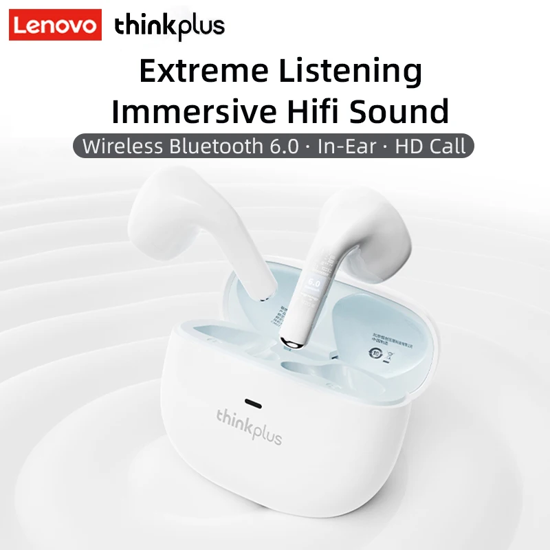 Lenovo LP31 Pro Headphones Wireless Bluetooth 6.0 TWS Hifi Stereo Earphone Gaming Sports Music Earbuds HD Call with Mic Headset