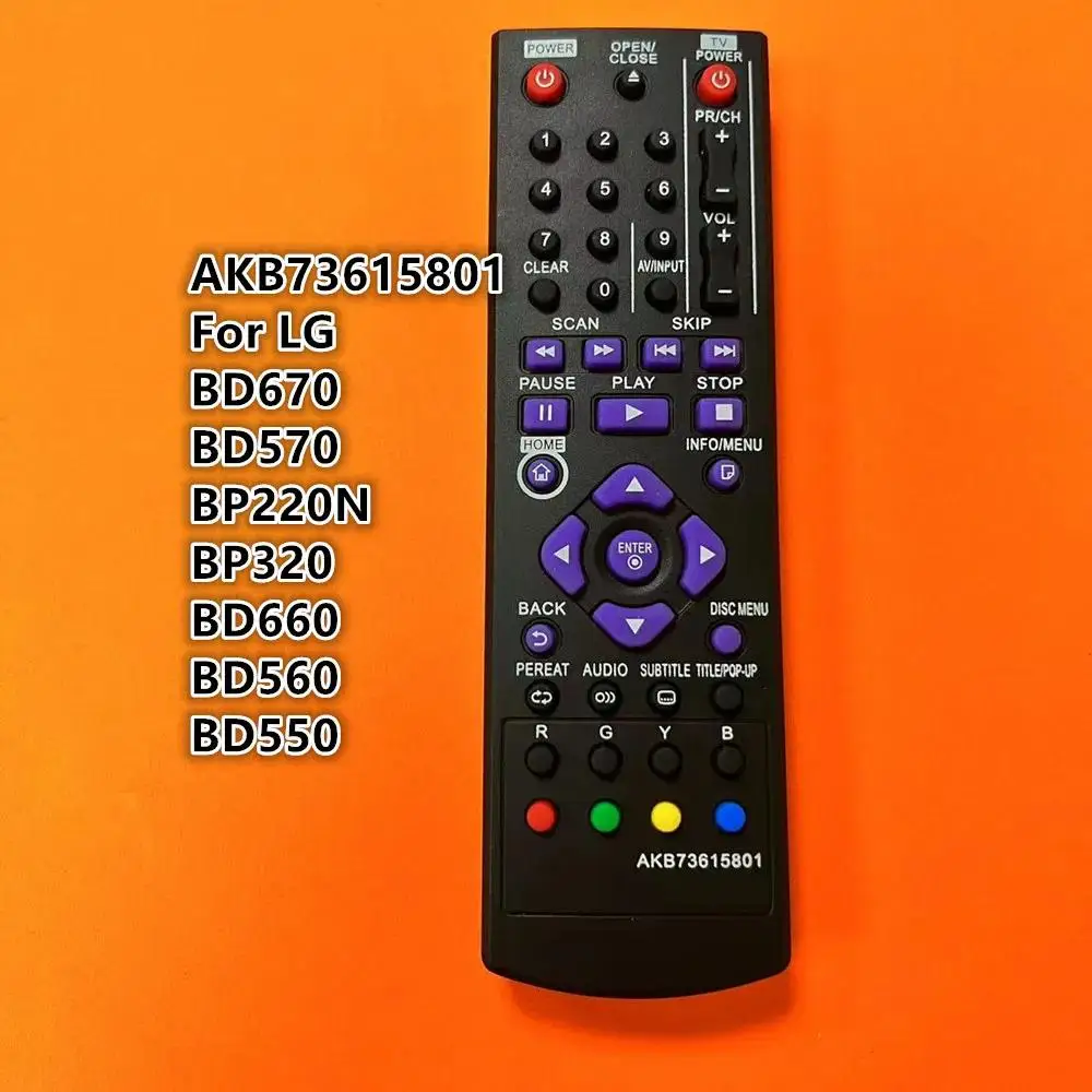 Remote Control AKB73615801 For LG Blu-Ray DVD Player BP125 BP200 BP320 BD550 BD560 BD570 BD620 BD660 BD670 BP220N