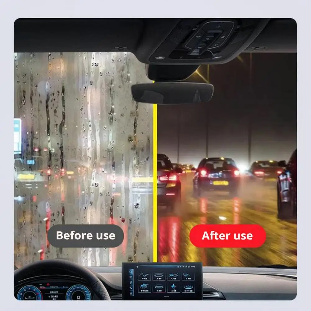 Anti-fog Glass Cleaner Car Glass Oil Film Remover Brushes for Streak-free Long-lasting Protection Anti-rain Glass Board for Easy