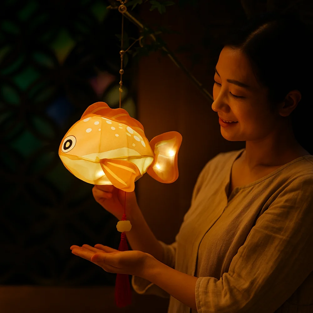 Paper Middle Autumn Festival Lantern Chinese Style Handmade Festival Lantern Material Kit DIY Craft Luminous