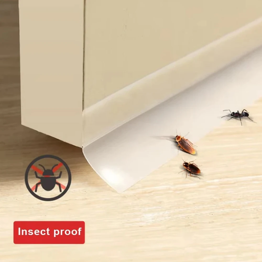 3 м дверная уплотнительная лента, самоклеящаяся оконная уплотнительная лента, ветрозащитная пылезащитная лента для домашней двери, прозрачная звукоизоляционная уплотнительная лента