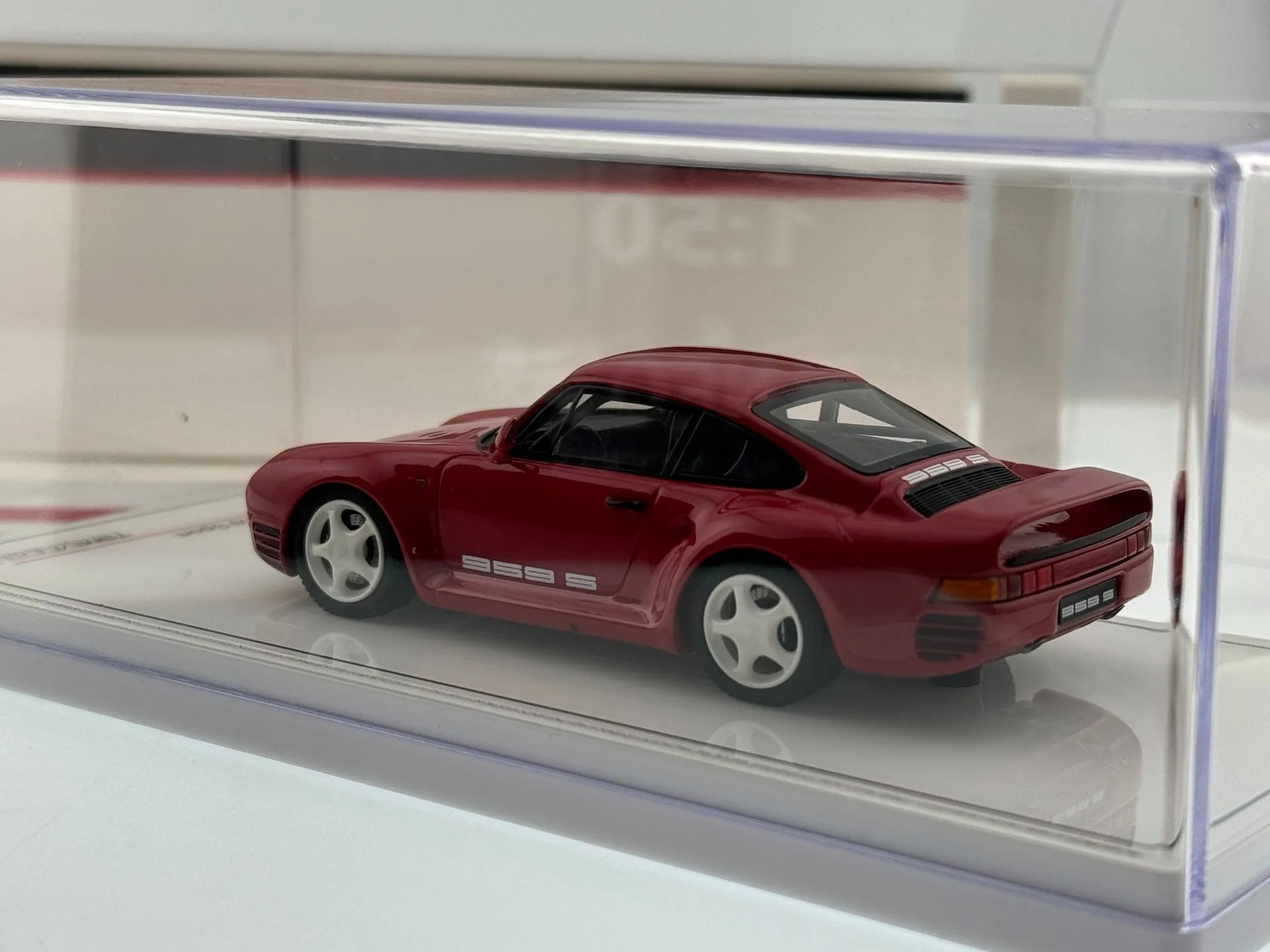Diecast TSM, Maßstab 1:43 Porsche 959, Sport-Harz-Automodell, Sammlerstück, Spielzeug, Geschenk, Souvenir, Display-Ornament