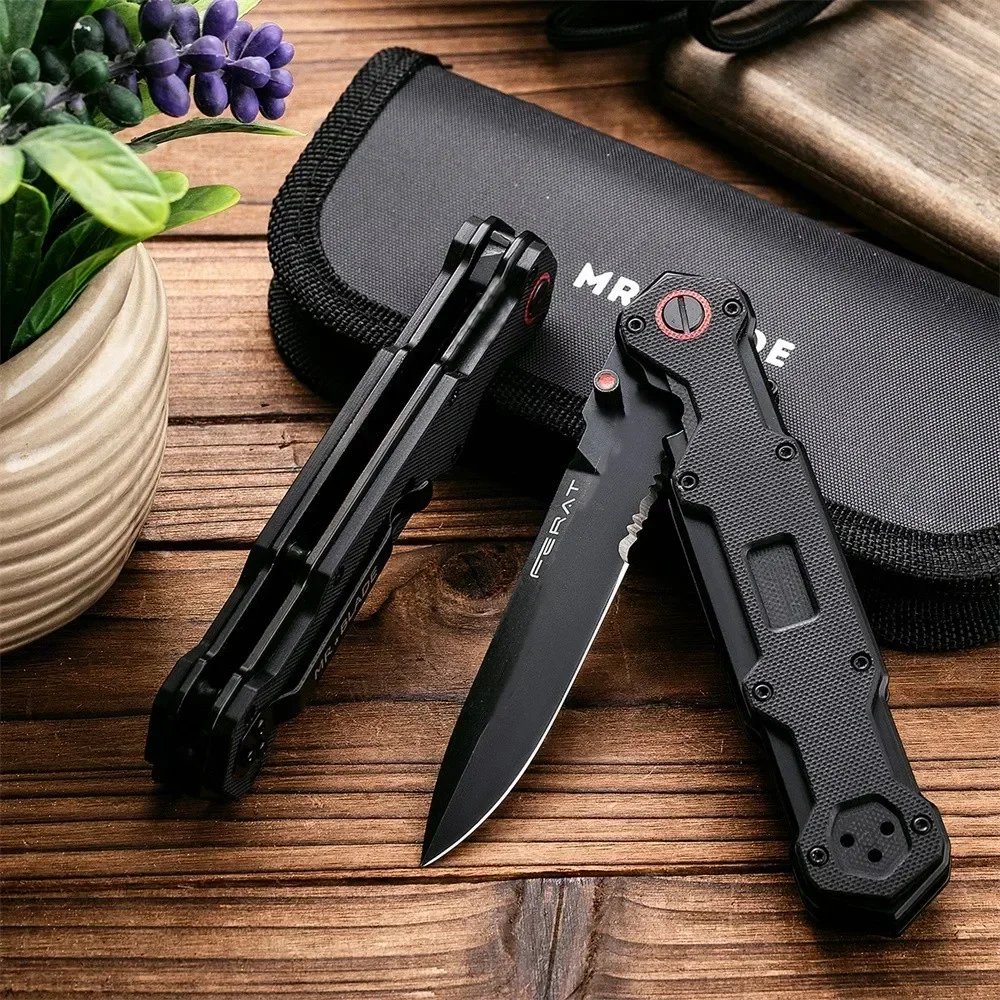 

Mr.Blade Pocket Folding Knife D2 Blade Steel with G10 Handle Outdoor Camping Tactical Multifunction Knives EDC Survival Tools