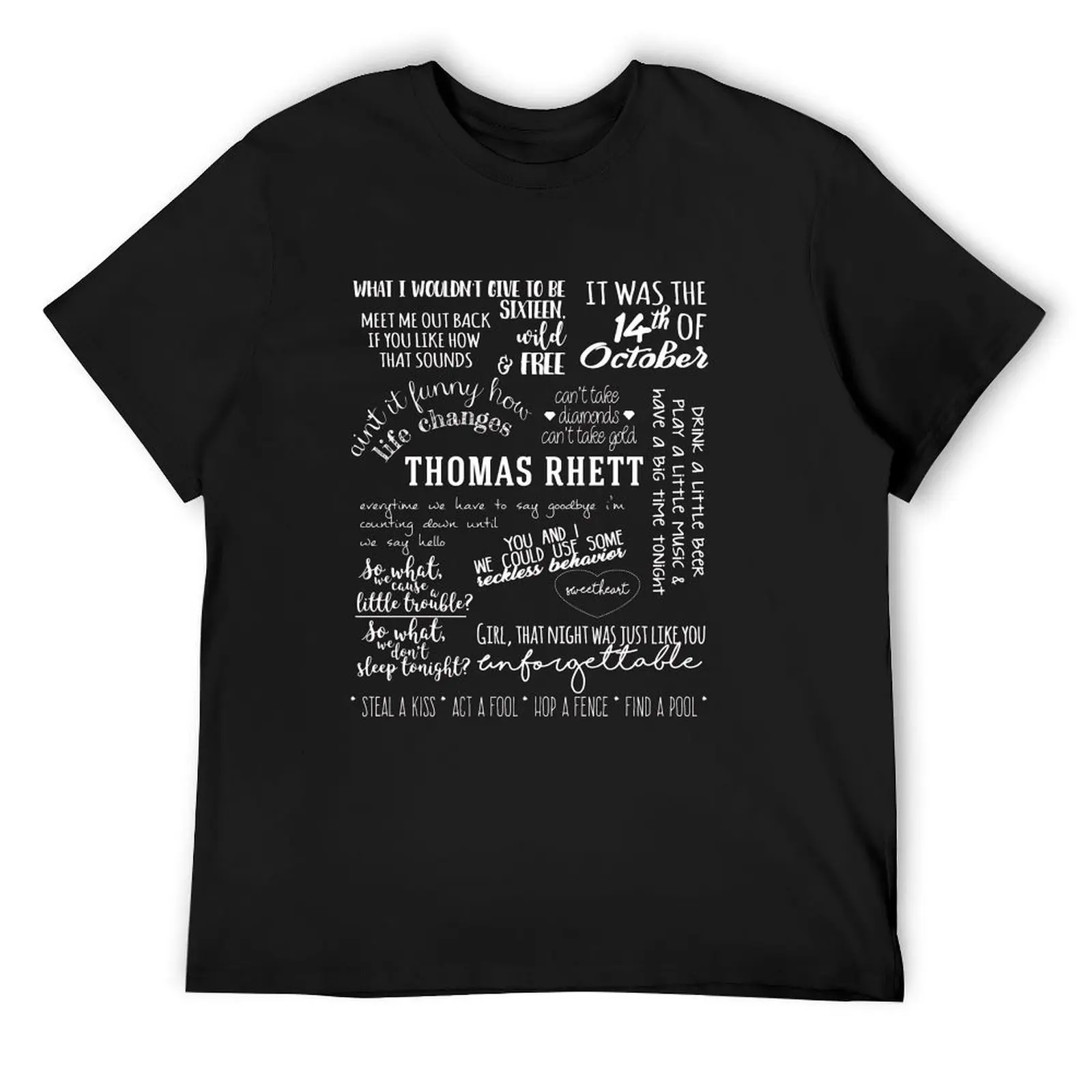 

thomas-rhett-life-changes-album-lyrics-87, T-Shirt anime summer top clothes sweat tee shirts for men