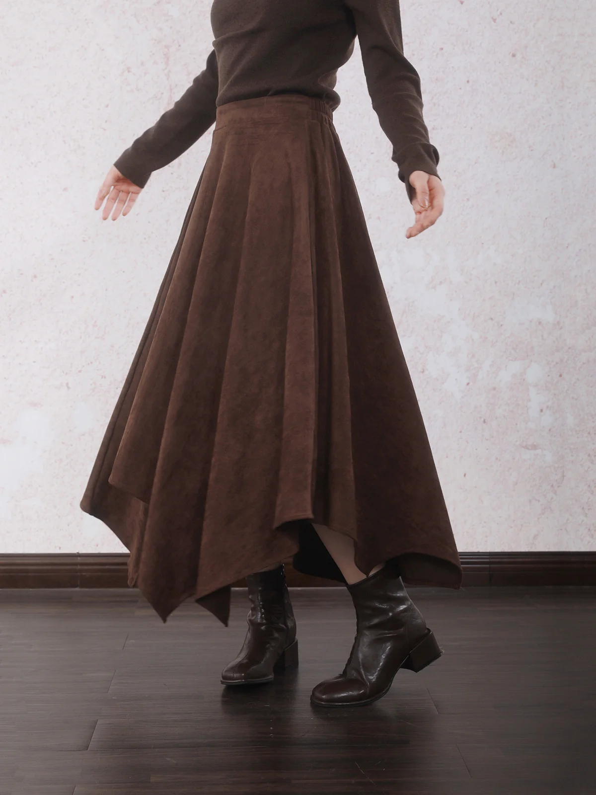 INGKO Ele Plaid Rock mit mittlerer Taille aus Polyesterfaser für Zuhause, Pendeln, Alltag, Reisen, Freizeit, Dates, Auftritte und Anträge