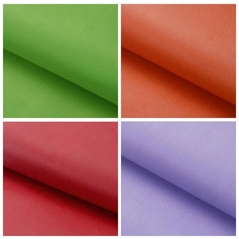 

Plain PU Napa Leather Fabric By The Meter for Sofa Cover Car Interior Performance Clothing Handmade DIY Sewing Cloth Soft Black