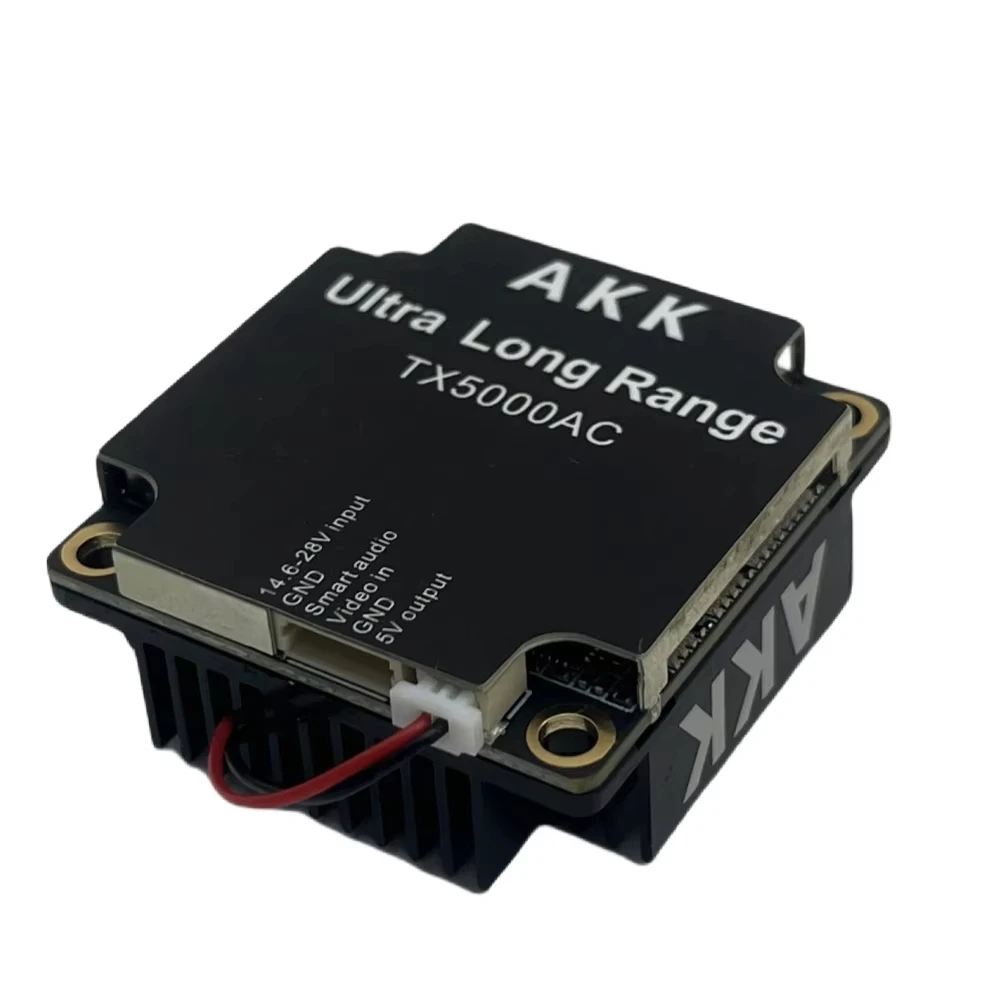 

AKK TX5000AC 5.8G 96CH 5W VTX Video Transmitter built-in cooling fan fpv vtx for FPV Racing Drone RC Quadcopter