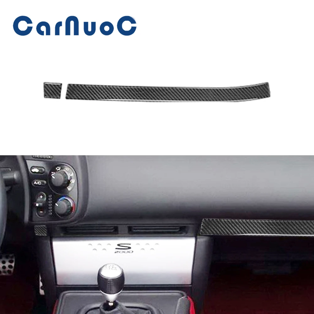 Car Interior Carbon Fiber Stickers Accessories Dashbord Decorative Cover Trim For Honda S2000 2004 2005 2006 2007 2008 2009