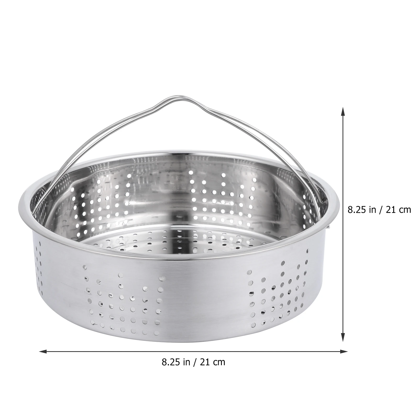 

Steamed Stuffed Bun Stainless Steel Rack Steamer Steaming with Holes Basket for Cooking