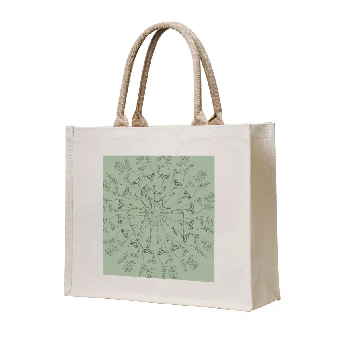 

Mandala green Tote Bag Large bags for women Gift bag custom tote bag hand