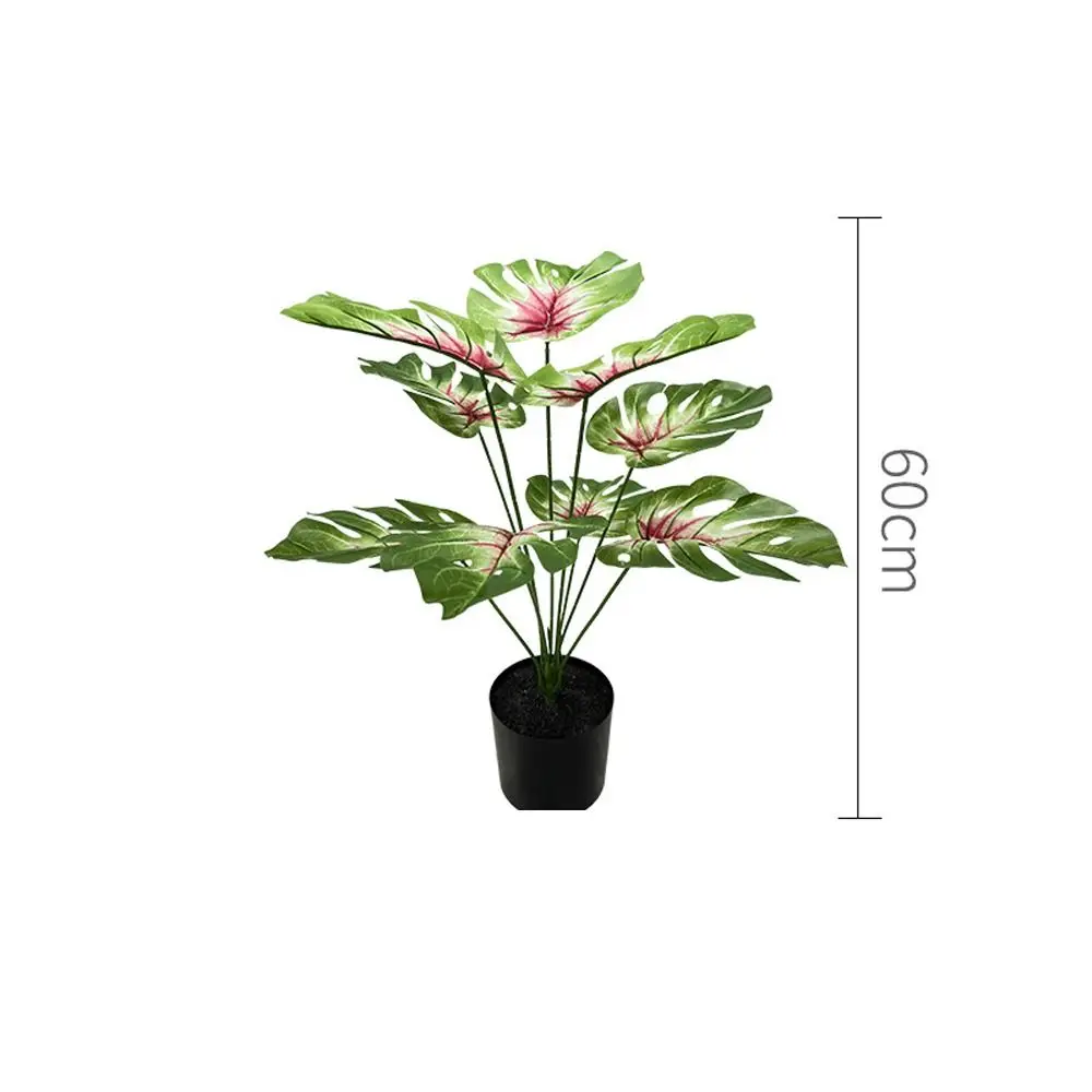 

9-24 Forks Artificial Tropical Palm Branches Large Tropical Plants Green Palm Leaves Fern Plant Real Touch