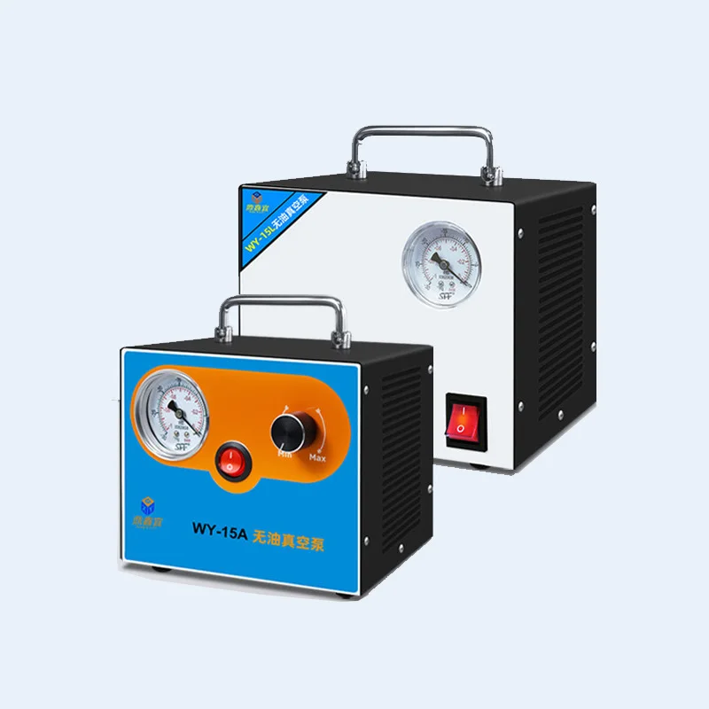 Oil-Free Vacuum Pump - Portable Laboratory Filtration System with Adjustable Flow for Scientific Research, Chemistry Experiments