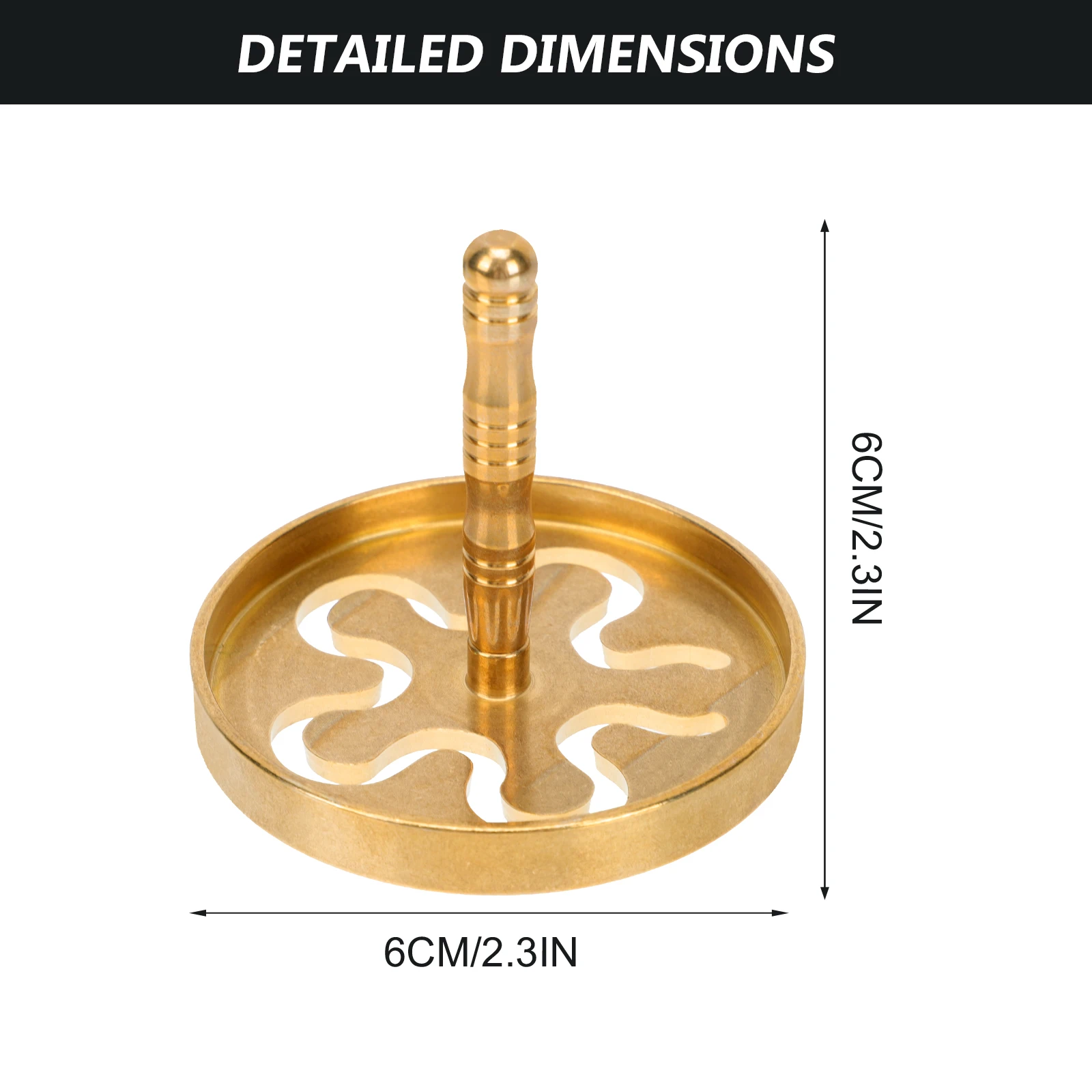 Incense Press Copper Ash Press Tool Removable Design Easy to Use for Home Study Office Temple Household Incense Making Supply