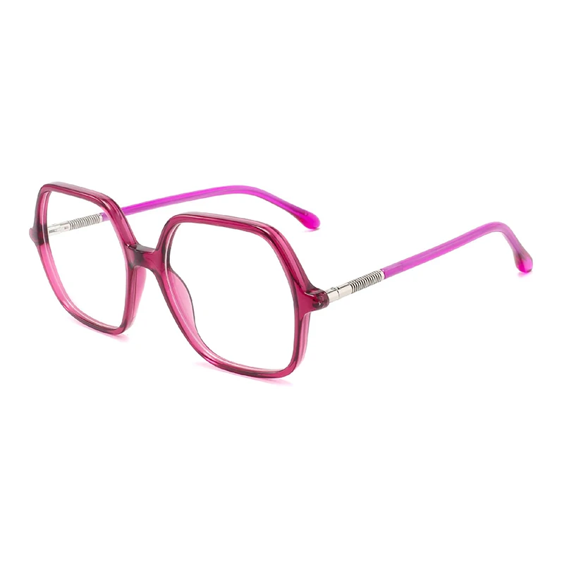 ZENOTTIC نظارات مضلعة بلون سادة للنساء بإطار من الأسيتات عدسات طبية فوتوكروميك تقدمية #6