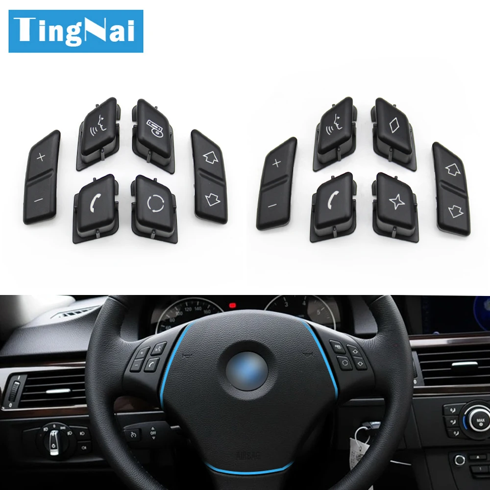

Car Multi-function Steering Wheel Button Control Switch Cover For BMW 3 Series X1 E90 E91 E92 E93 E84 61316959893 61316959894