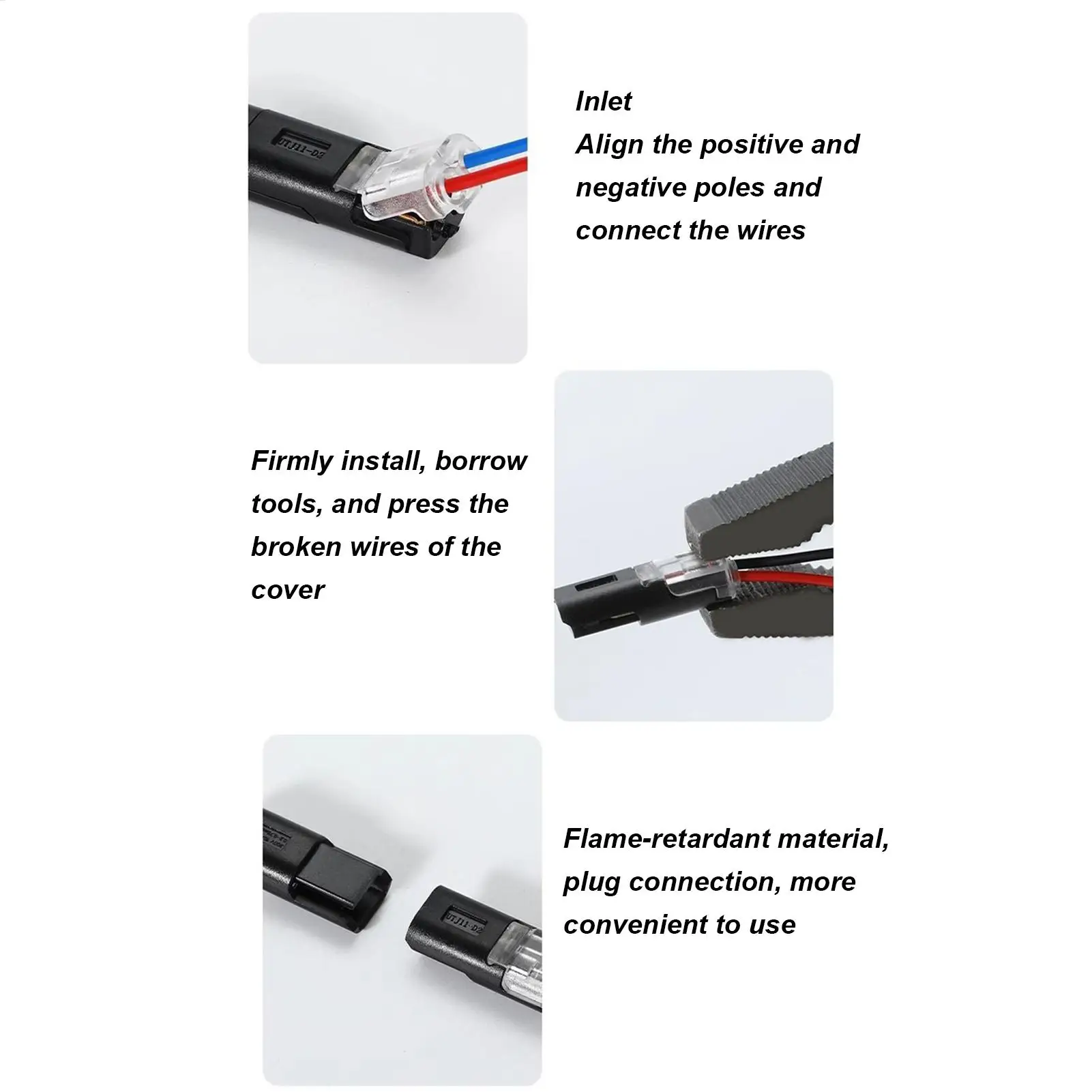 2 سلك موصل 30 قطعة محول الضوء متعدد الأغراض LED موصل للسيارات تعديل السيارات تحسين المنزل #5