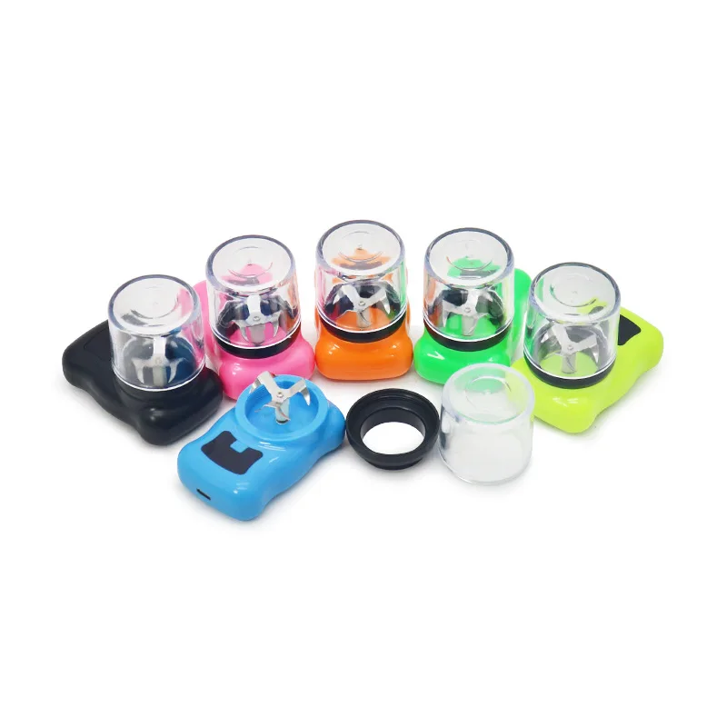 44mm 2-lagiger elektrischer Kunststoff-Grinder, USB-aufladbar, bunter, tragbarer Haushalts-Grinder – Detail 15