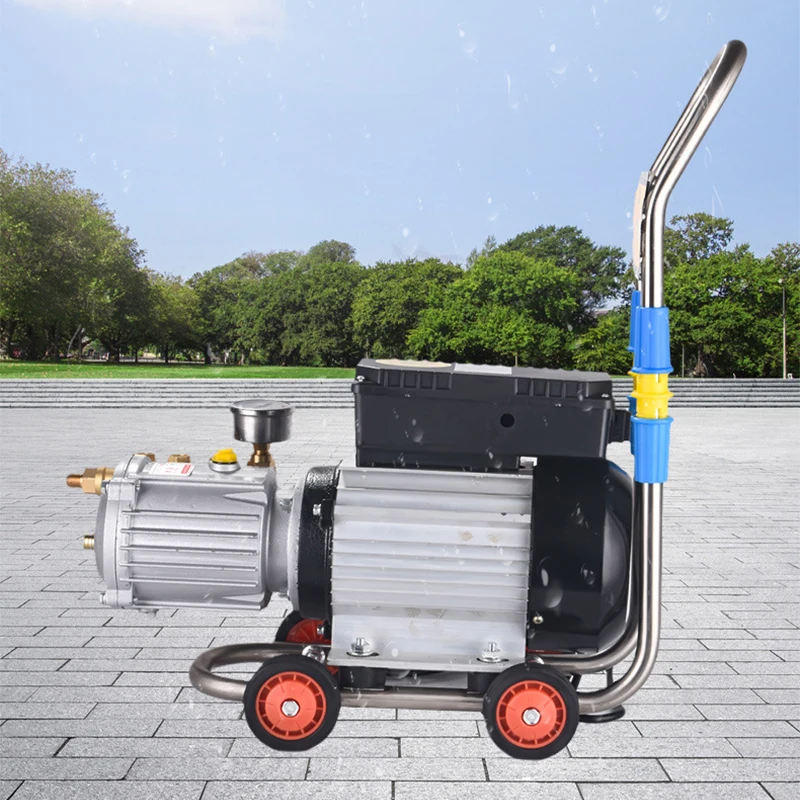 220V High Pressure Washer Household Mobile Convenient Car Washing Machine Brush Pump Pure Copper High Power Car Wash Equipment