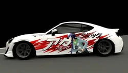 Japanese Car Painting Manga Decals Large Vehicle Graphics Sexy Anime Girl Car Stickers Manga Theme Side Car Stickers Anime Decal