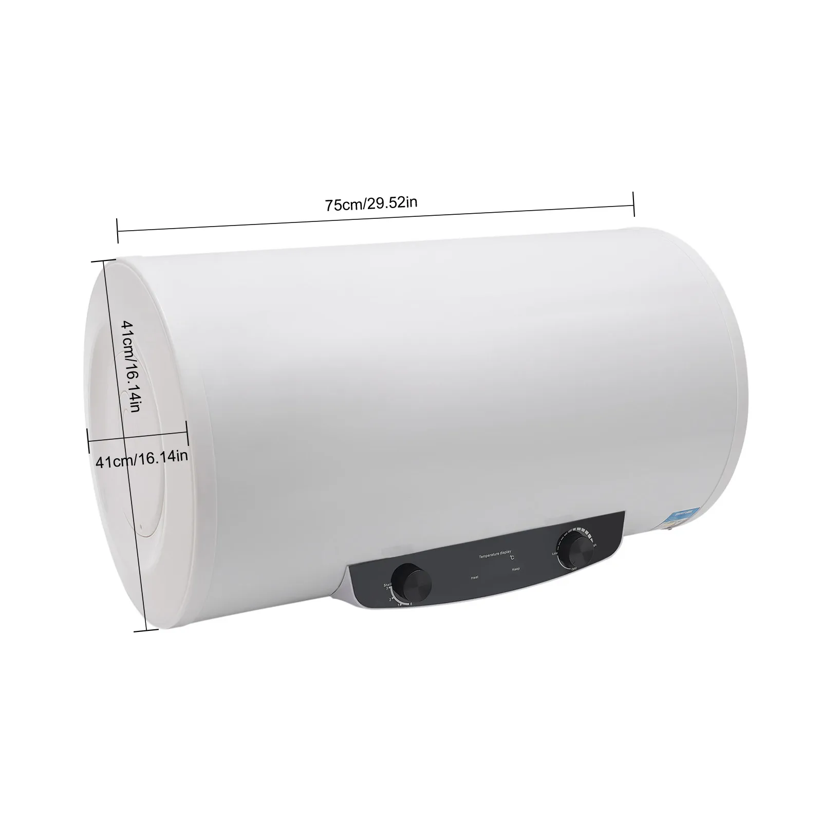 سخان مياه بخزان كهربائي 70 لتر مع دش وصنبور، سخان مياه تخزين 18.5 جالون 1500 وات 110 فولت حماية من التسرب وبطانة المينا