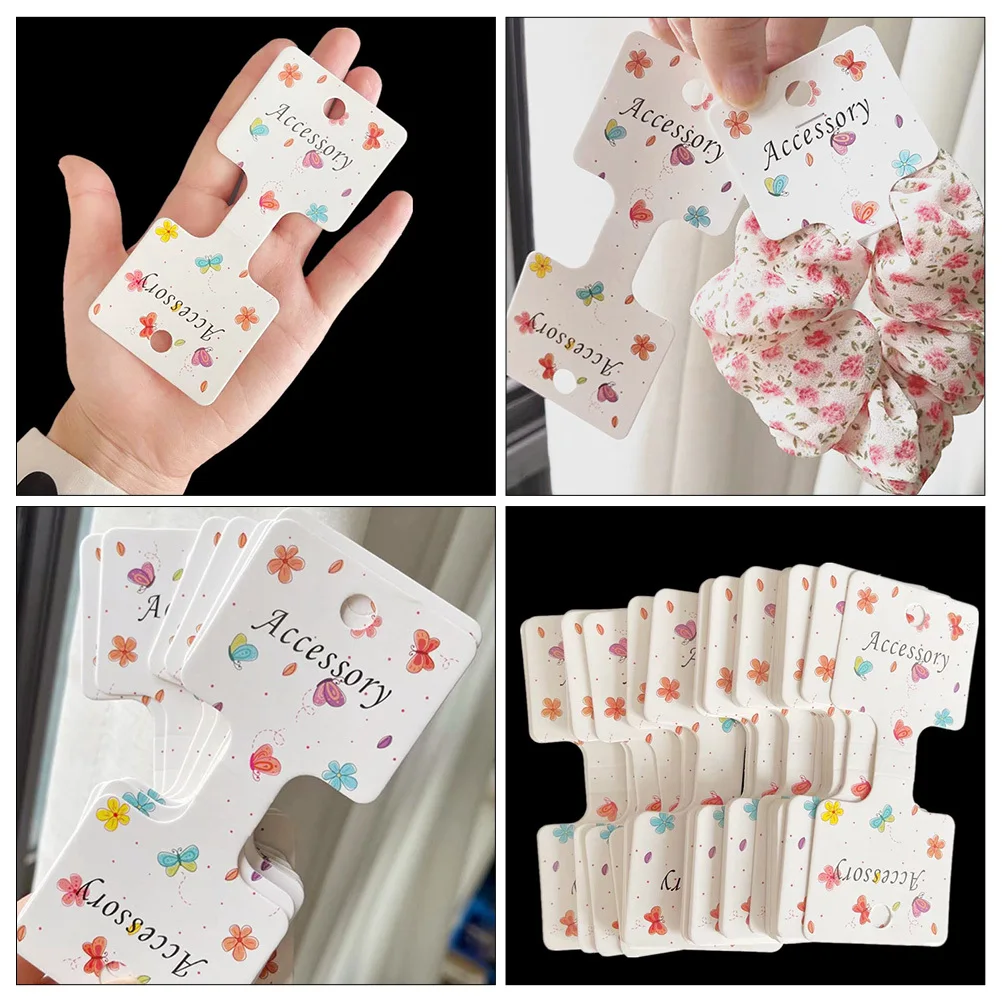 

200Pcs Hair Bow Cards Hairpin Display Holder Foldable Card for Earrings Necklace Showcase Hair Pin Card Display