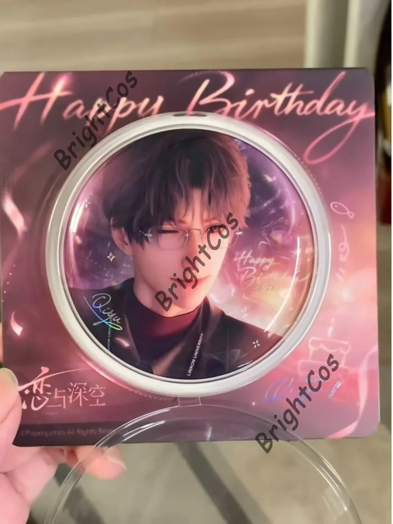 [offical Merch] New Game Love and Deepspace Rafayel 2026 Birthday Duskbright Steps Acrylic Standee Chibi Badge Sticker Set Card - view 2