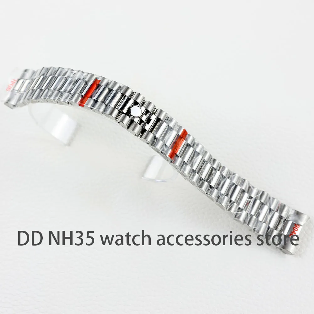 20mm Watch Band For Seiko NH35 Submariner Case Stainless Steel Watch Strap Glide Lock Buckle For Silver Oyster Jubilee Bracelet