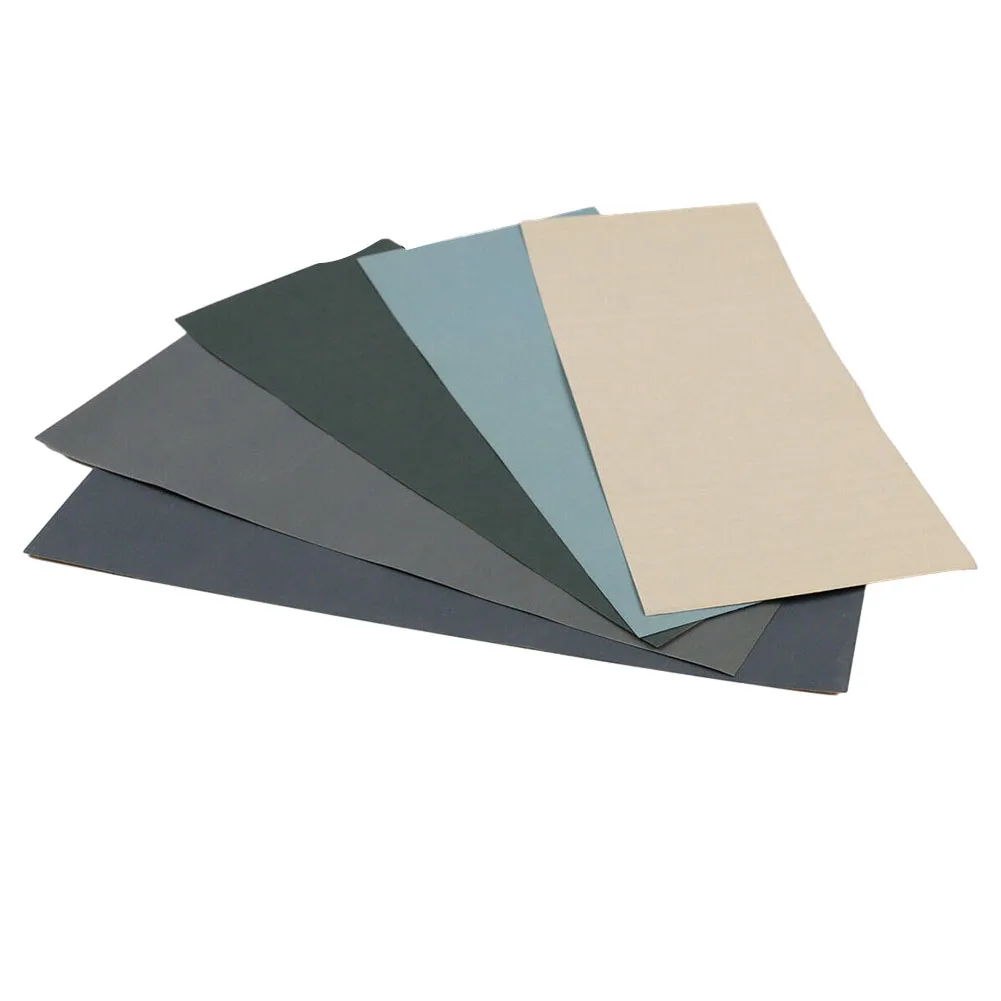 Sandpaper Assortment Five Pieces of Waterproof Latex Paper with Grains from 2500 to 7000 for Automotive Applications