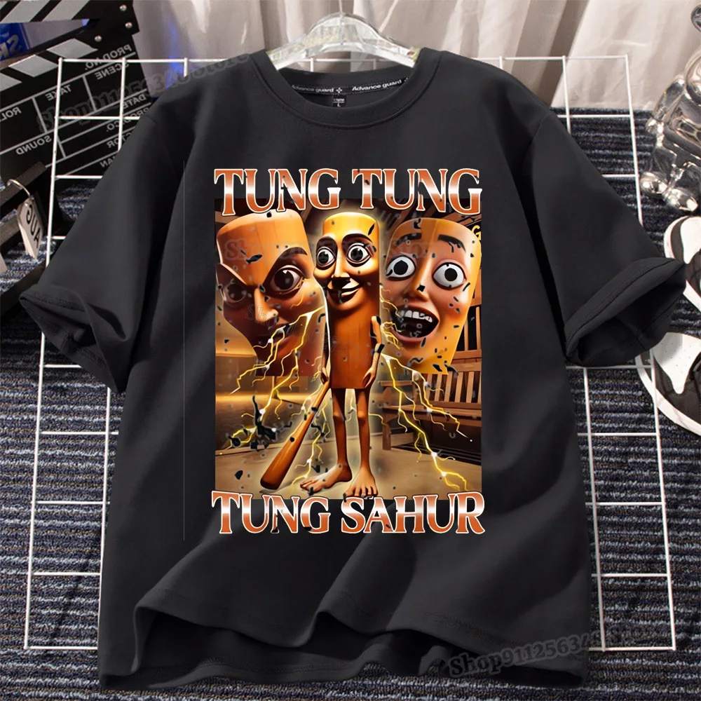 Kaus Meme Lucu Brainrot Italia untuk Anak-anak Tralalero Tralala Tung Sahur Tralalero Tralala Cappuccino Assassino Atasan Anak