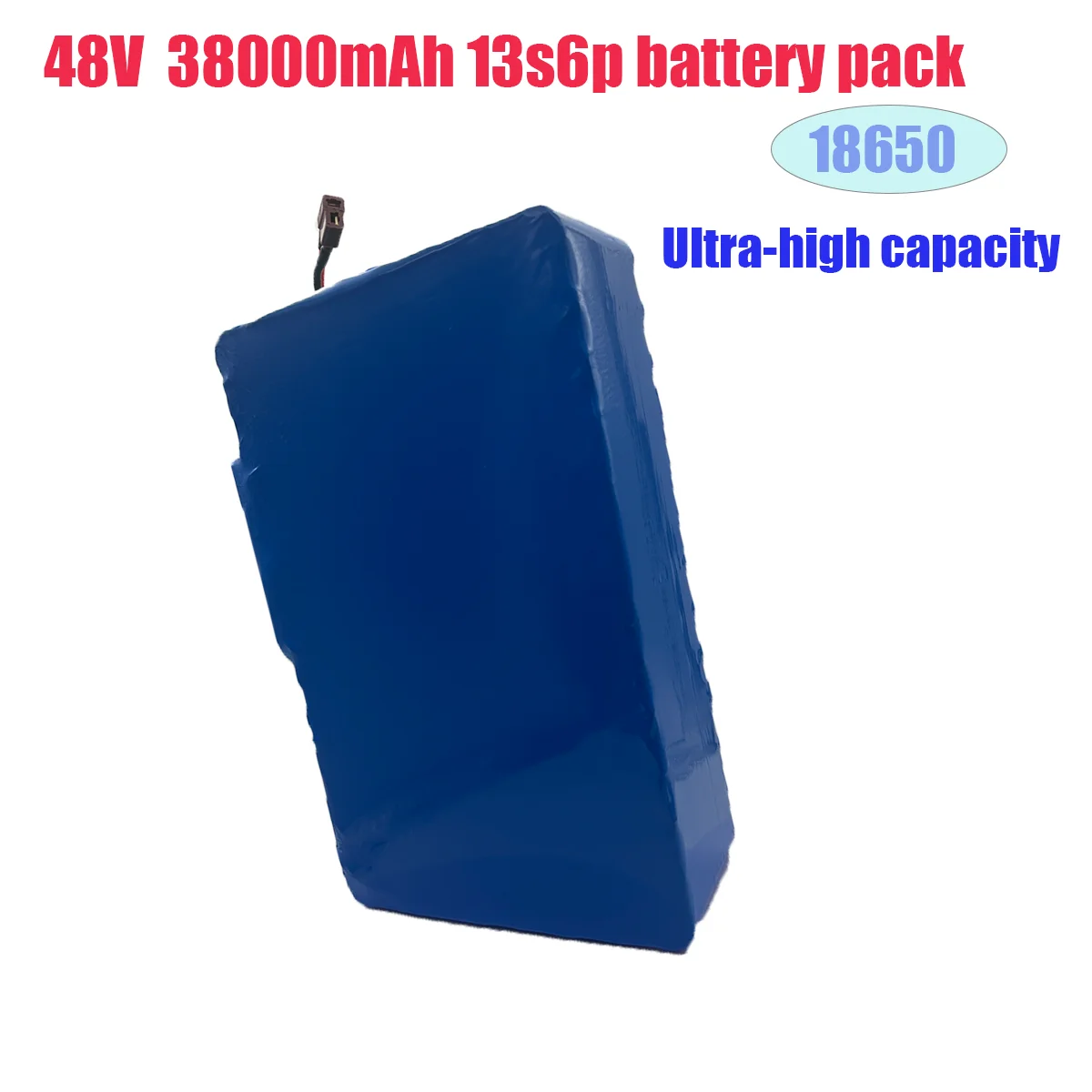 48V Battery 38000mAh real capacity 13S6P XT60 18650 Lithium ion Battery Pack 36000mAh 1800W 2000W For 54.6V E-bk BMS 2A Charger