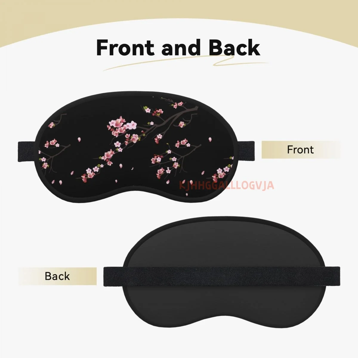 Japanese Sakura Branch 1pc Sleeping Mask Eyepatch Eye Cover For Travel Relax Sleeping Aid Eye Patch Shading Eye Mask