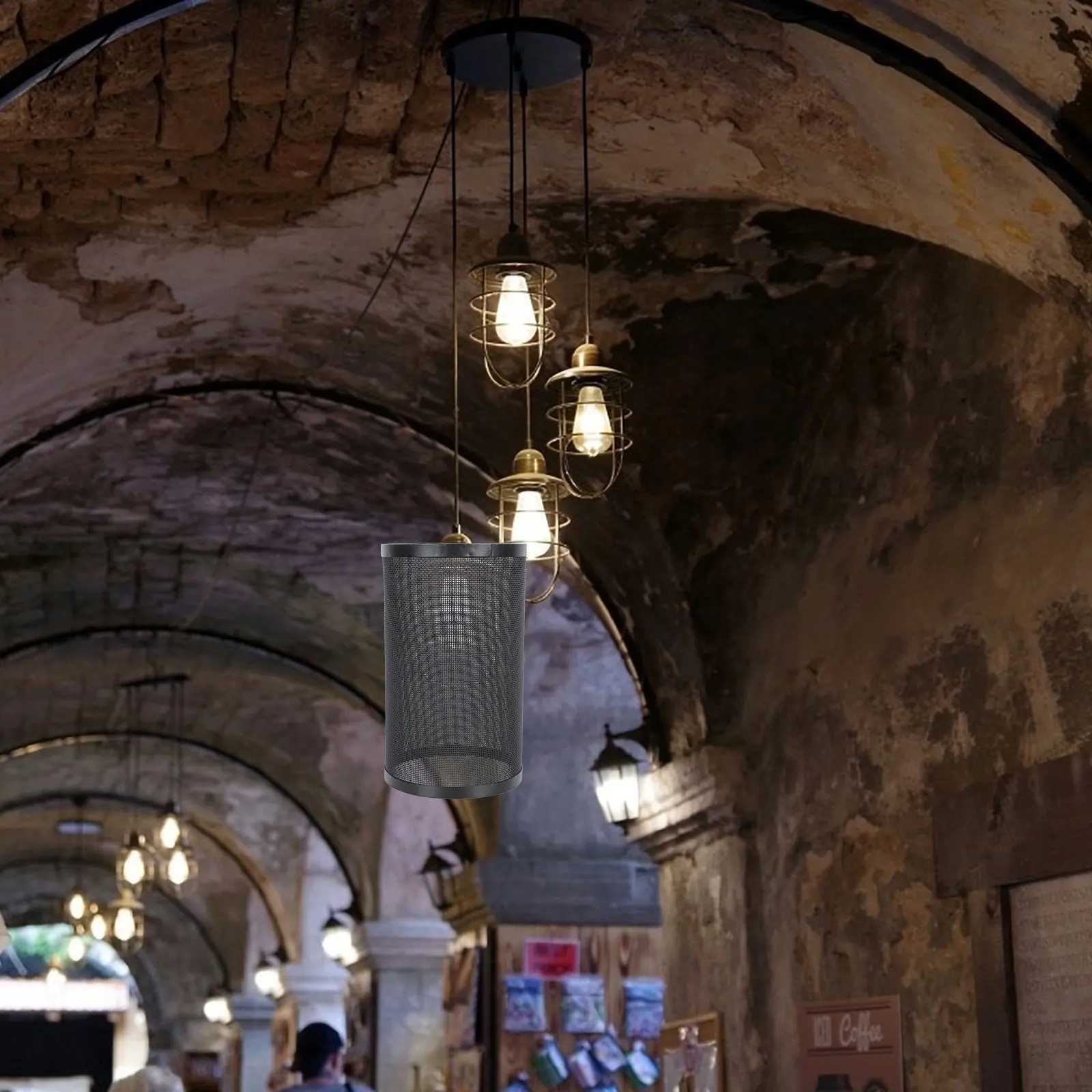 

1Pcs Superior Quality Iron Lamp Cover Practical and Elegant Hollowed Out Design Softens Housewarming Gift