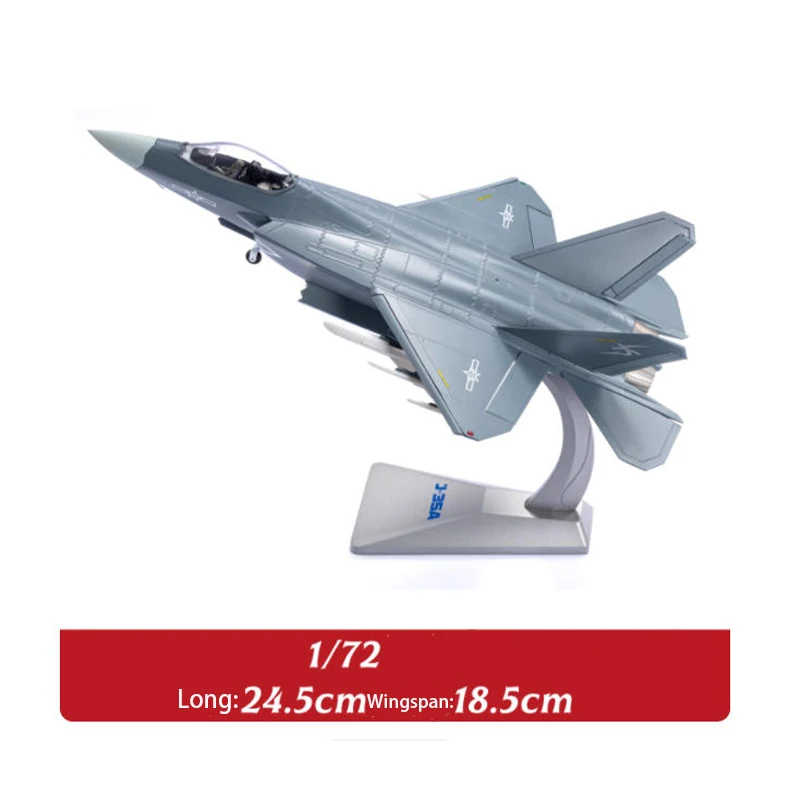 

1/72 Scale J-35A Fighter Jet China Aircraft Model Simulation Alloy Plane Model Static Display Collectible Gift Toy Souvenir