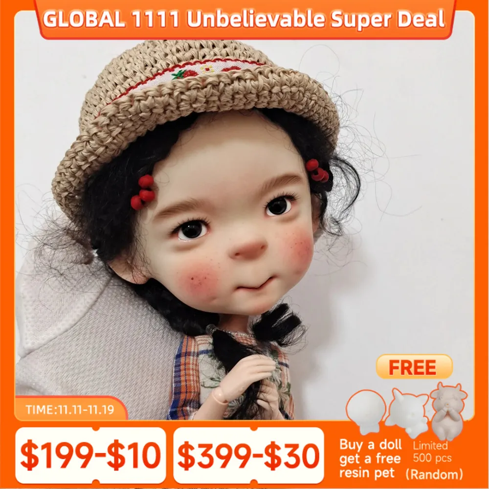 

Новый дизайн BJD кукла 1/6 DiDi голова и HuHu тело смолы игрушки подвижное соединение FaceUp коллекция