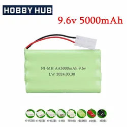 Upgrade 9.6v 5000mah NiMH Battery For Rc Toys Cars Tank Truck Robots Guns Boats AA Ni-MH 9.6v Rechargeable Battery 3000mAh