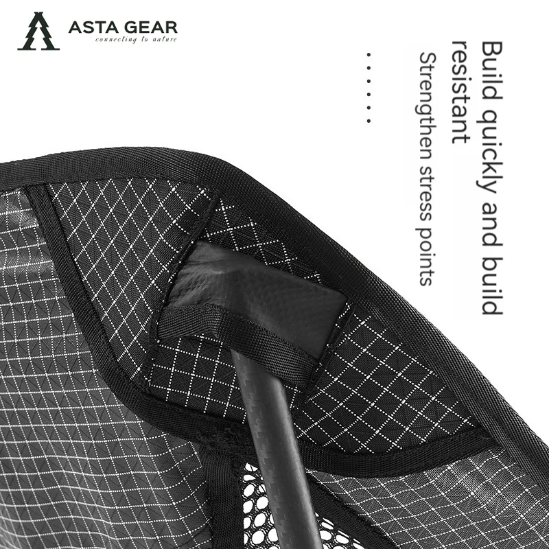 ASTA GEAR Outdoor camping, super lightweight foldable carbon fiber ultralight moon chair